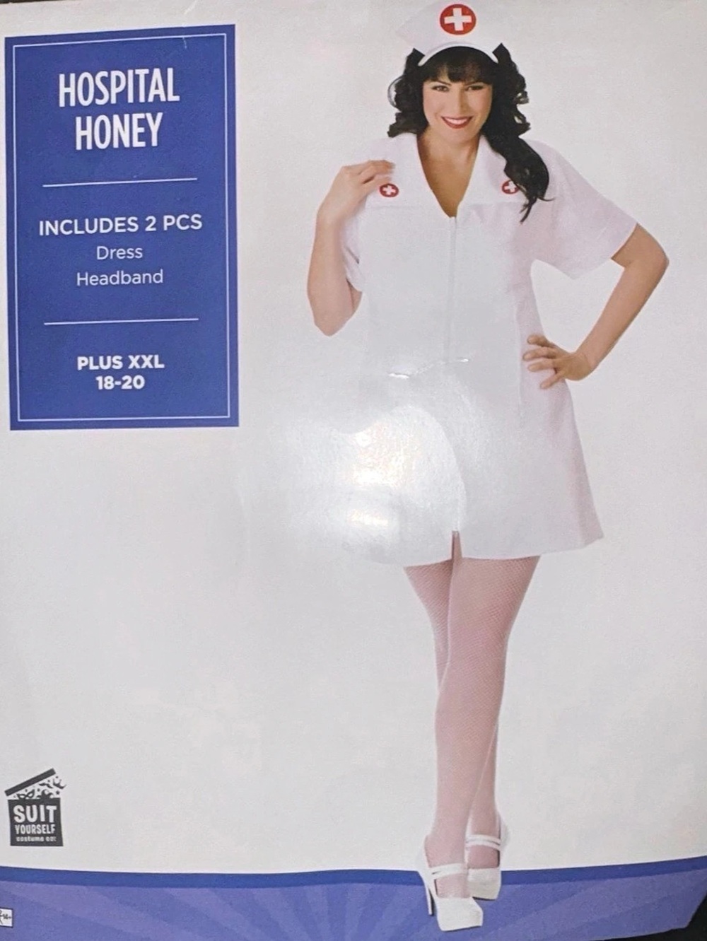 ๐ Halloween Hospital Honey Costume Nurse Dress Size XXL